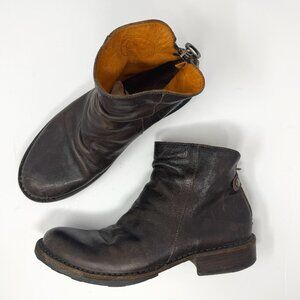 Fiorentini & Baker Elina Eternity Brown Leather Ankle Boots EU 38